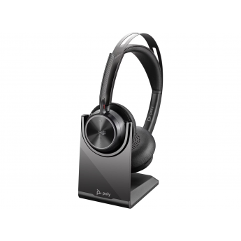 Беспроводная гарнитура POLY VOYAGER FOCUS 2 USB-C Microsoft Teams + USB-C/A Adapter + charge stand [9T9J6AA]