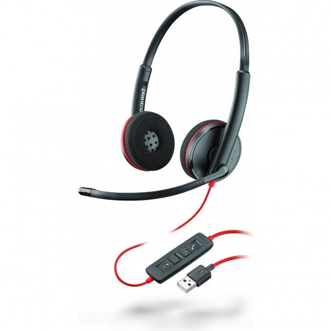 Гарнитура для компьютера USB-A PLANTRONICS BLACKWIRE C3220-A 209745-201