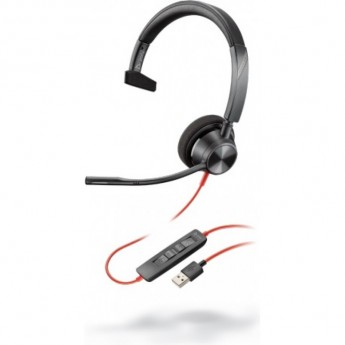 Проводная гарнитура PLANTRONICS POLY BLACKWIRE 3310 USB-A