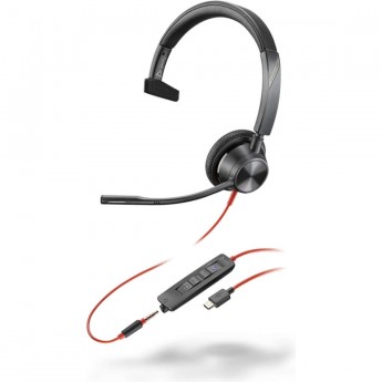 Проводная гарнитура PLANTRONICS POLY BLACKWIRE 3315 MICROSOFT USB-A