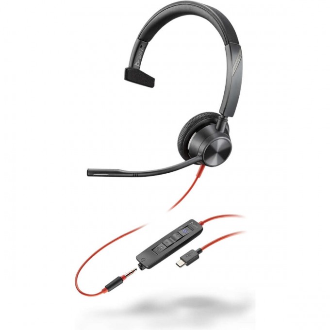 Проводная гарнитура PLANTRONICS POLY BLACKWIRE 3315 MICROSOFT USB-A 214014-01