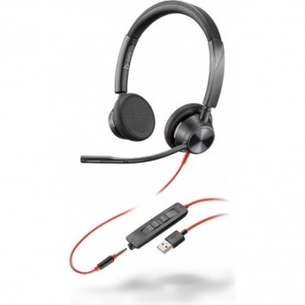 Проводная гарнитура PLANTRONICS POLY BLACKWIRE 3325 MICROSOFT USB-A